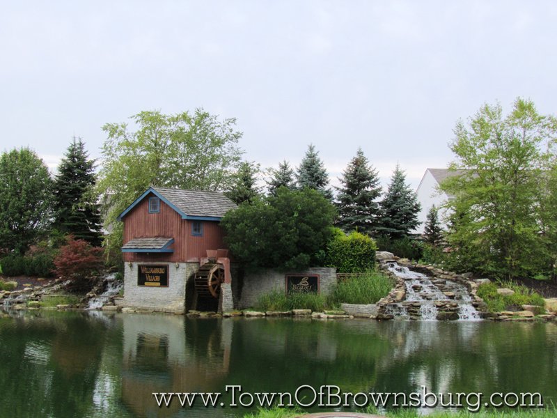Williamsburg, Brownsburg, IN: Water Mill and Pond Area