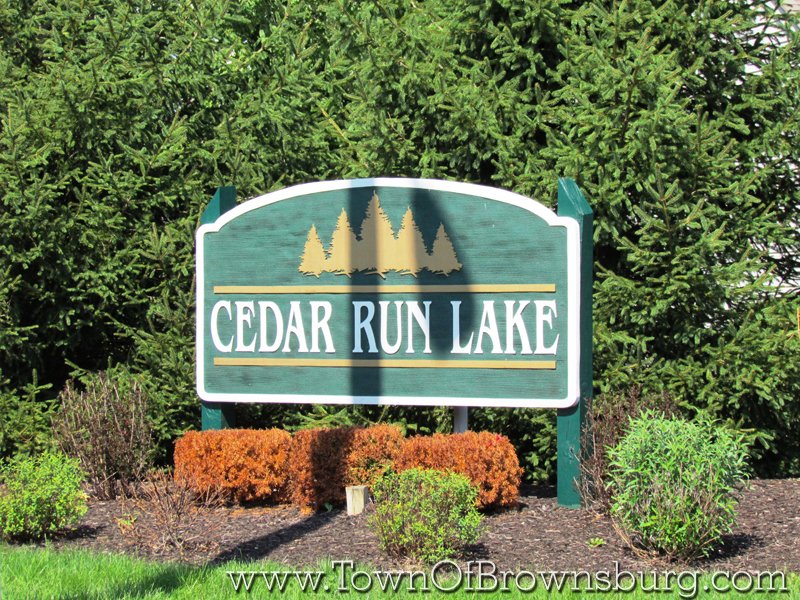 Cedar Run Lake, Brownsburg, IN: Entrance