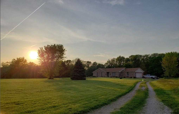 North Salem, Indiana Ranch Home with 27 Acres For Sale